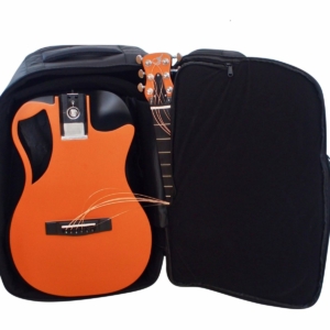 Orange Top Matte Carbon Travel Guitar- OF660O1M